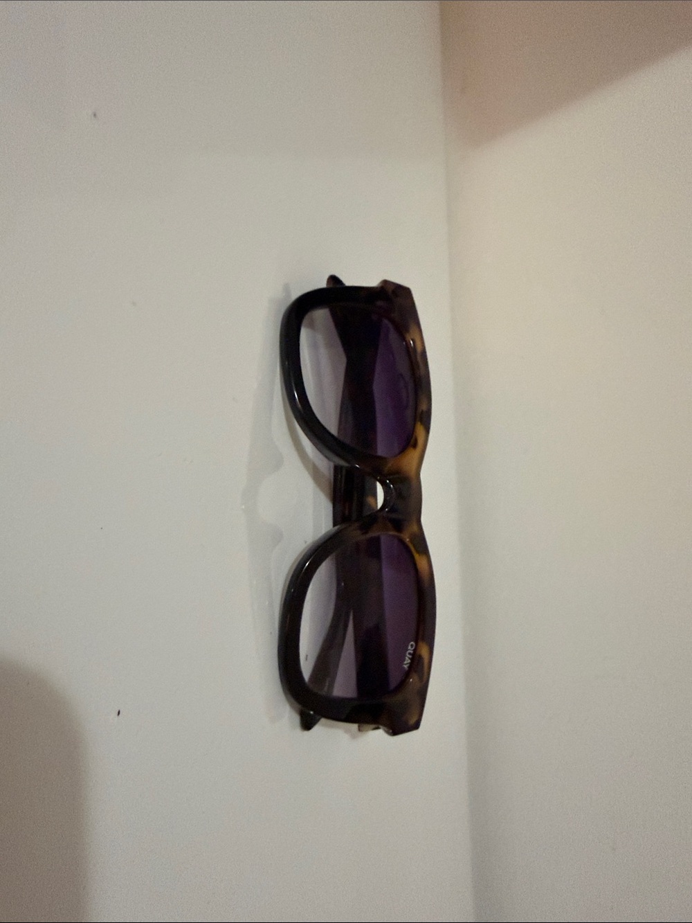 Quay Australia Tortoiseshell Sunglasses with Purple Lenses